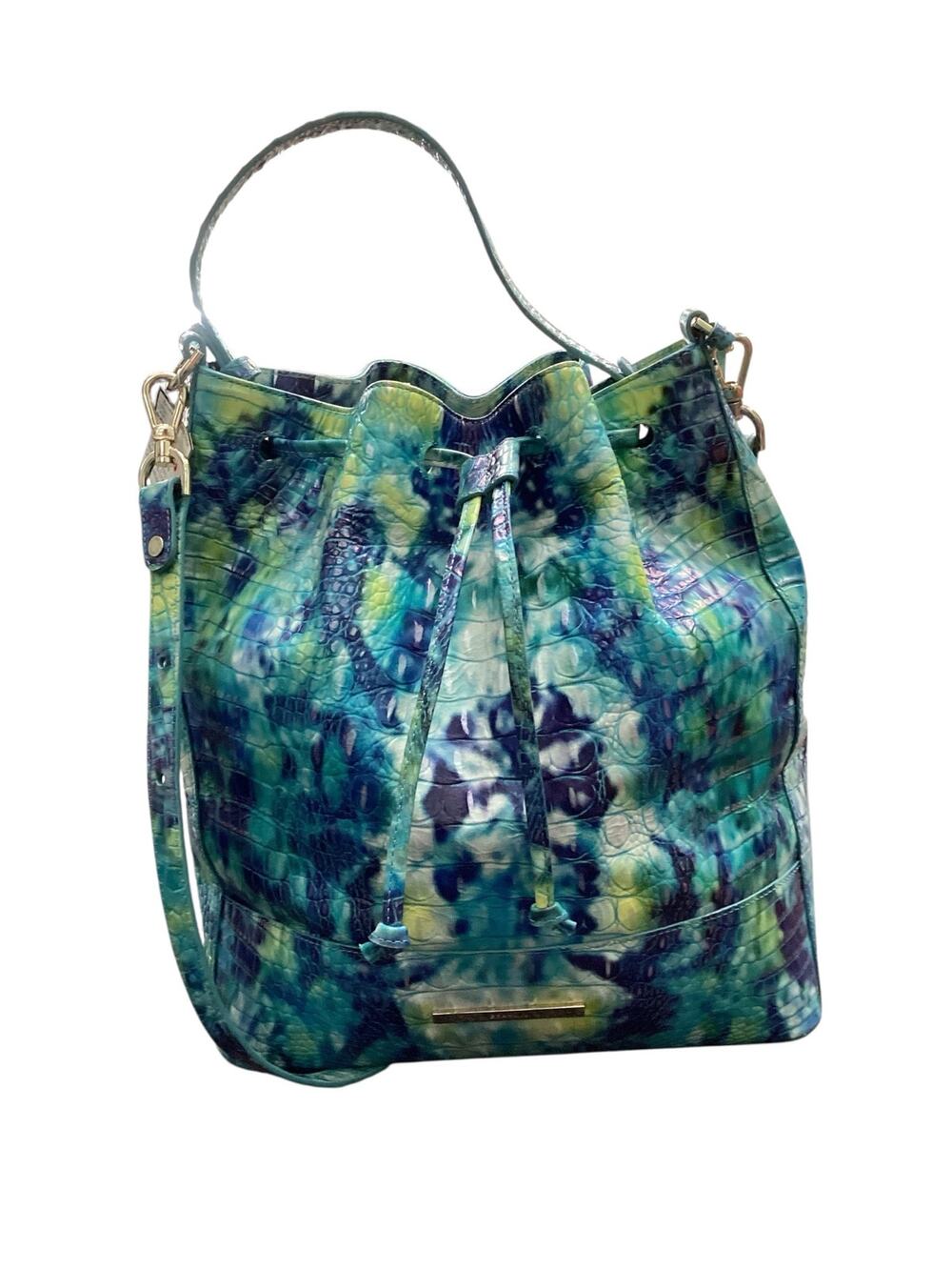 NWOT Brahmin Bag Women’s 1Size Marlow BucketInHydroMelbourneEmbossedCrocLeather